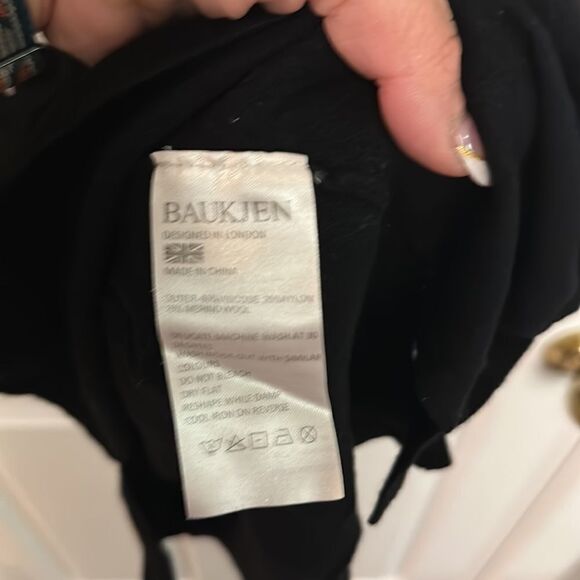 Isabella Oliver Annora Black Wool Blend Star Print V-Neck Maternity Sweater M - Picture 6 of 6